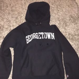 medium navy georgetown hoodie